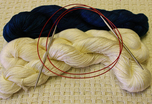 Chiaogoo Red Lace Circular Knitting Needles 24 Inch Circular