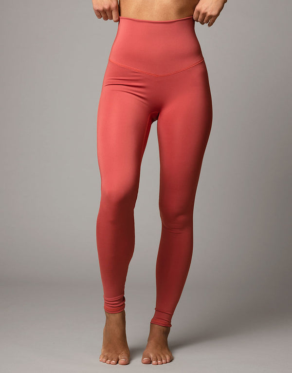 Freestyle Flat Front Cranberry Sustainable Legging