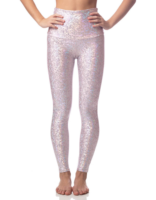 Pink Fish Scale Mermaid High Waist Legging