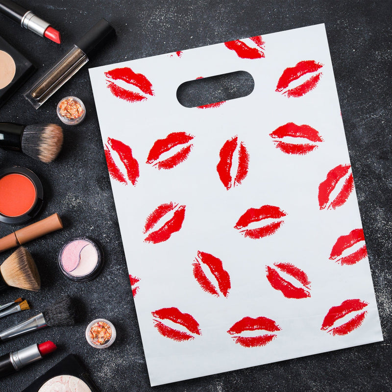 Retail Supply Co Supplies Lipstick Kisses Shopping Bags - 15x18