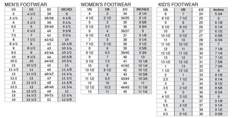 size chart diadora