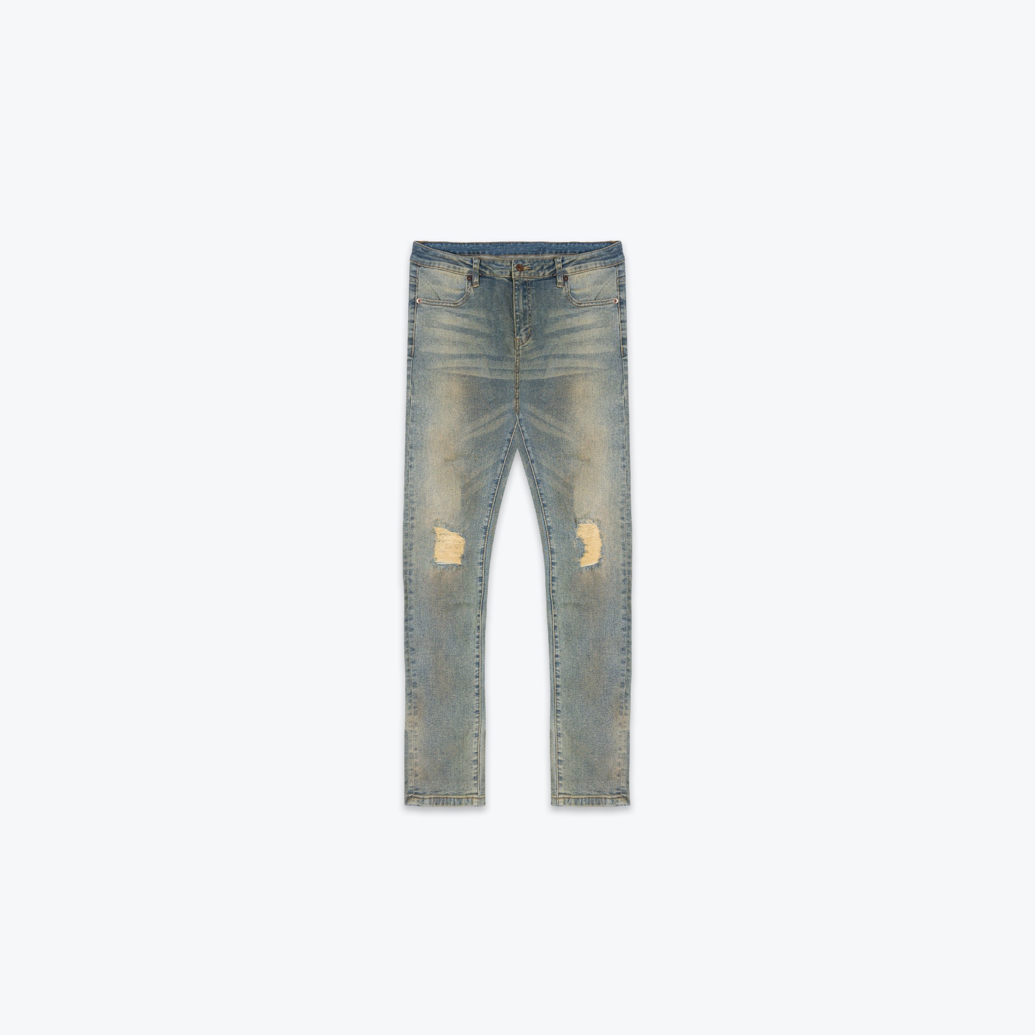 Frayed Hem Stonewashed Monogram Patch Jeans - Women - Ready-to