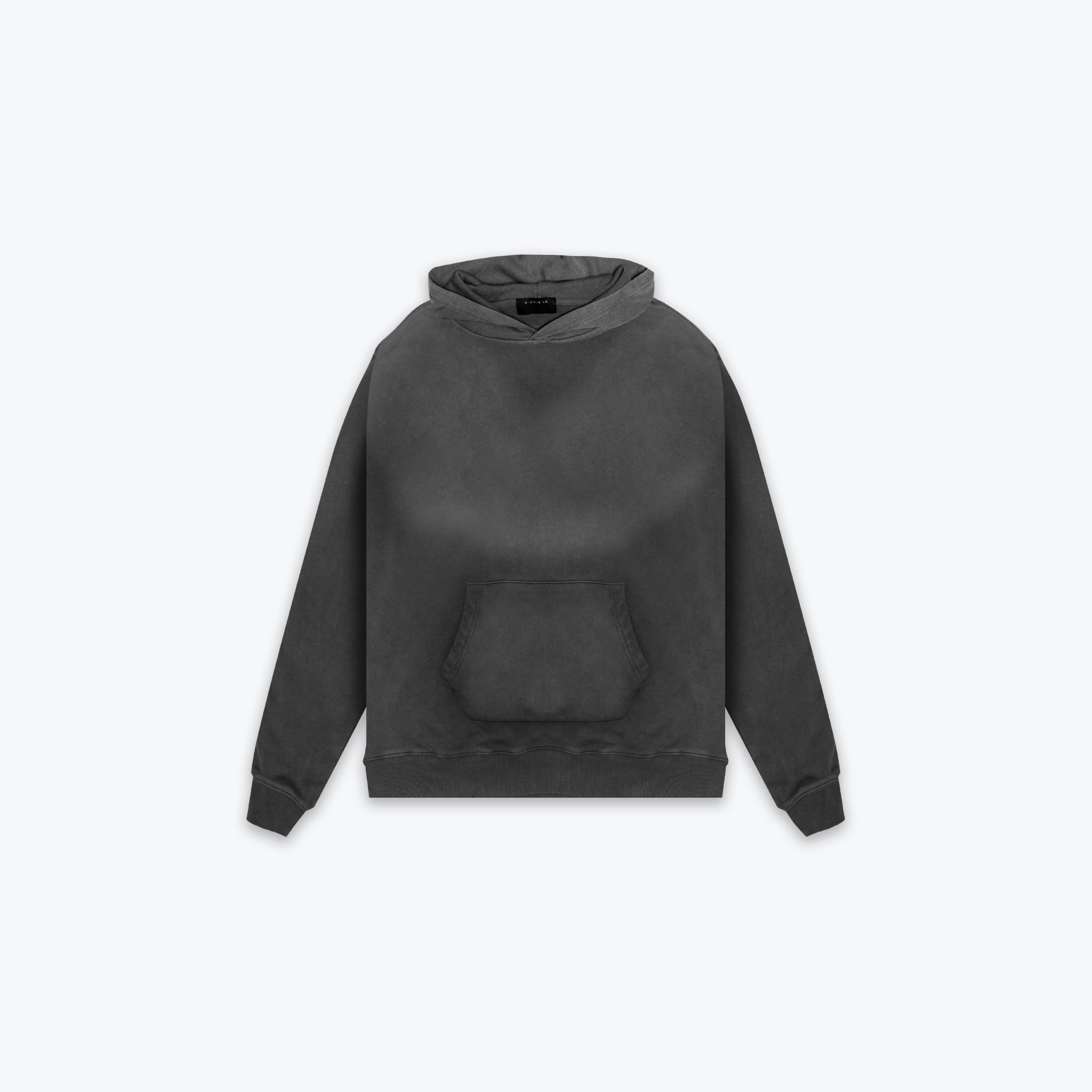 RIB KNIT HOODIE - CLASSIC BLACK – RICHIE LE COLLECTION