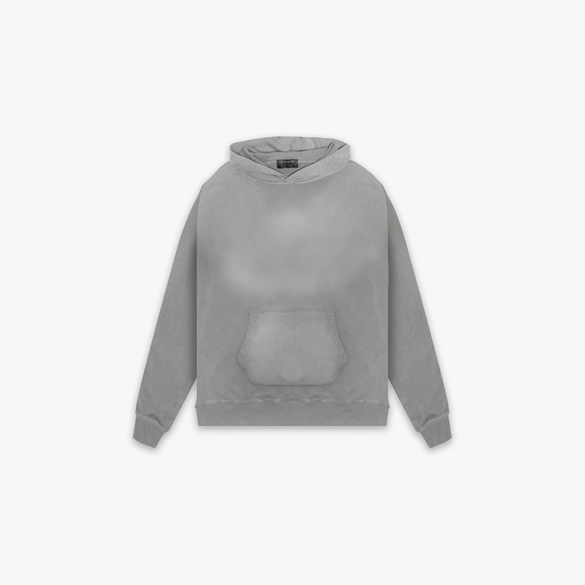 RIB KNIT HOODIE - HEATHER GREY – RICHIE LE COLLECTION