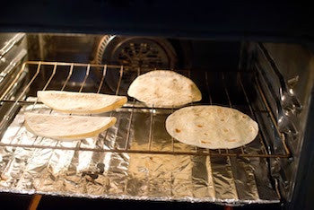 tortillas oven tortilla shells heat toaster baked tostada so