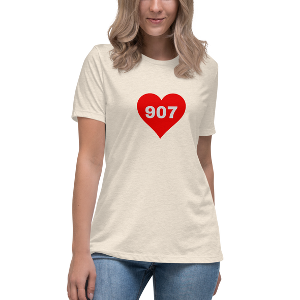 AREA CODE 907 Women's Relaxed T-Shirt – darskee Gifts and Things