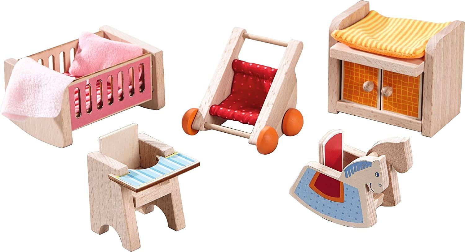 HABA Little Friends – Dollhouse Accessories Set of 4 Rugs – BRAND