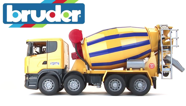 Bruder 03554 SCANIA R-Series Cement Mixer Truck – Kidding Around NYC