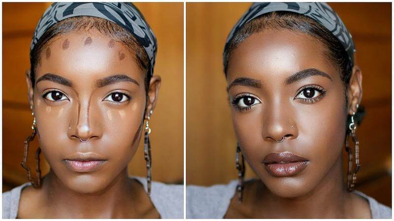 contouring for oval face