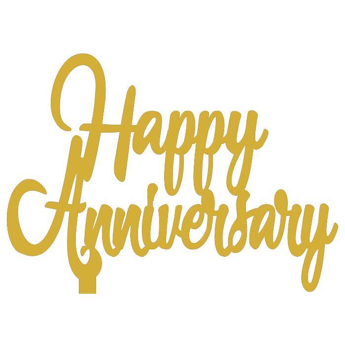 Acrylic 'Happy Anniversary' Cake Topper|The French Kitchen Castle Hill
