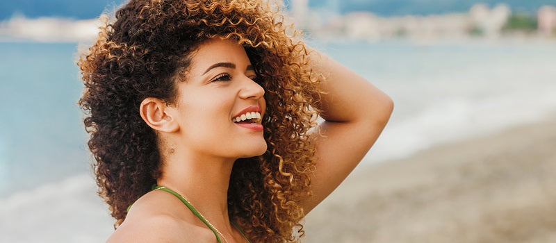 curly summer hairstyle