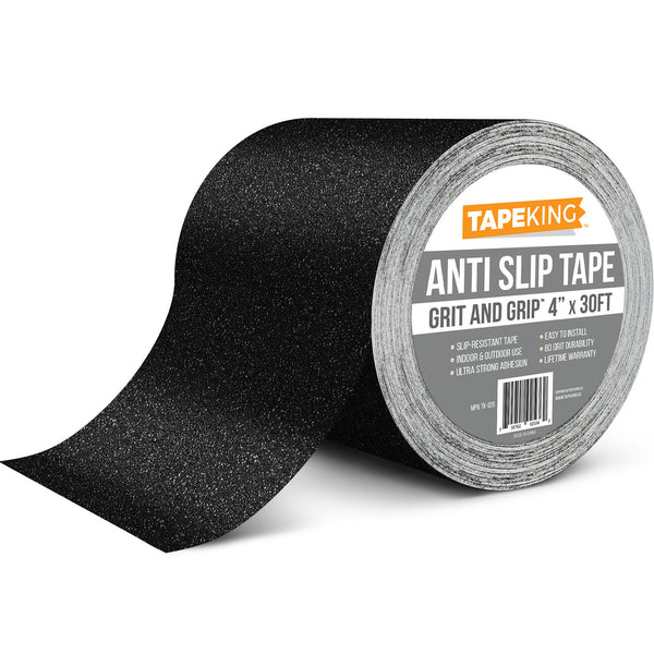 Tape King Anti Slip Traction Tape - 4 Inch x 30 Foot - Best Grip, Fric