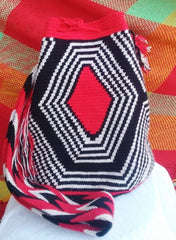 traditional design on a wayuu bag