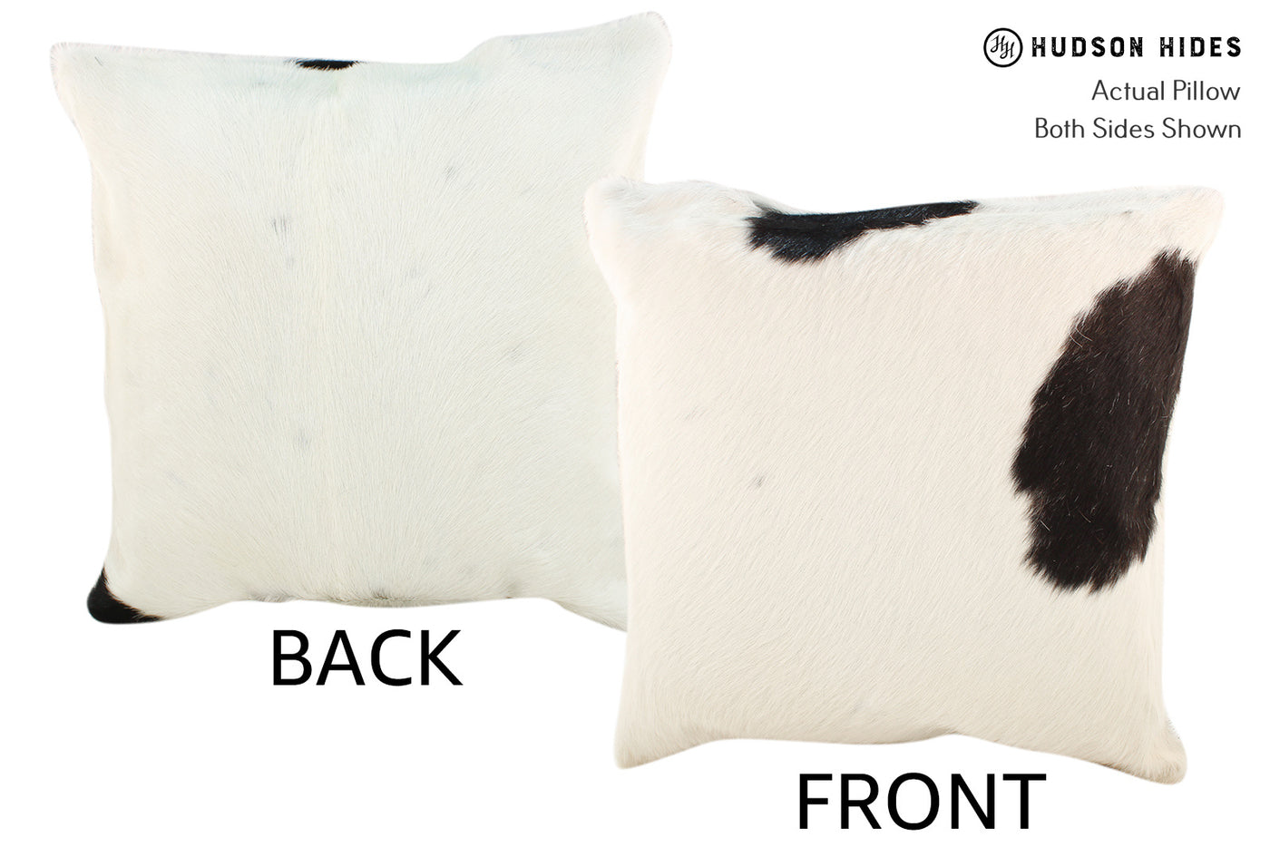 Black and White Cowhide Pillow #18696