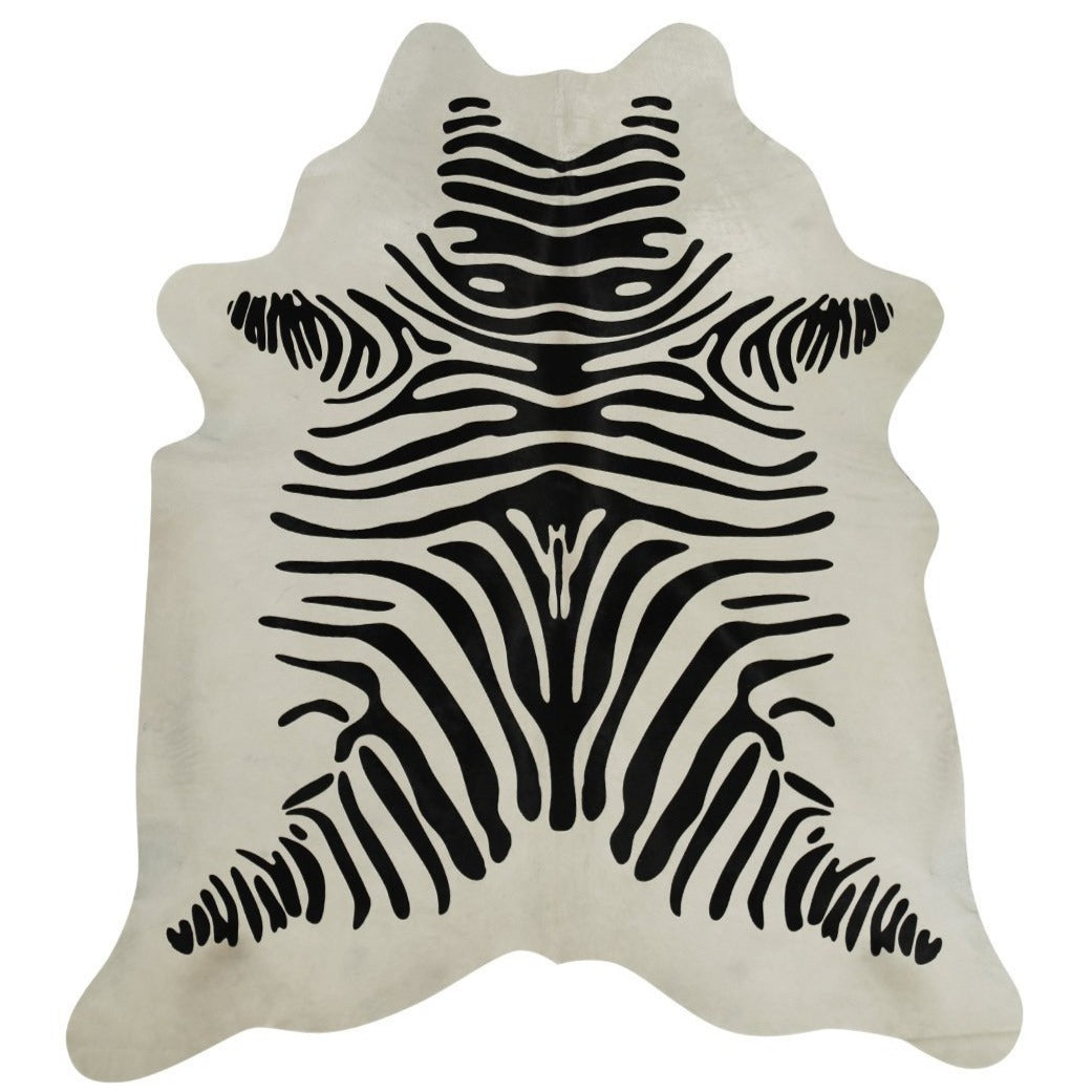 White Zebra Brazilian Cowhide Rug - Cowhides Direct product image