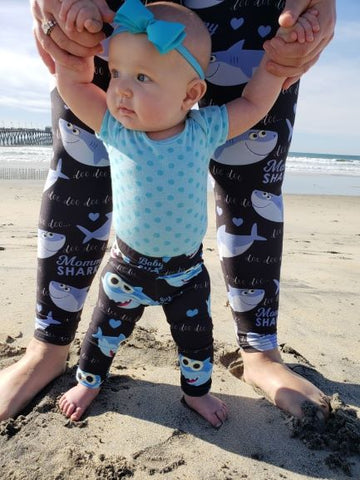 Baby shark doo doo doo alexa my lala leggings baby girl in perfect shark leggings