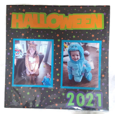 Halloween 2021 Scrapbook Layout