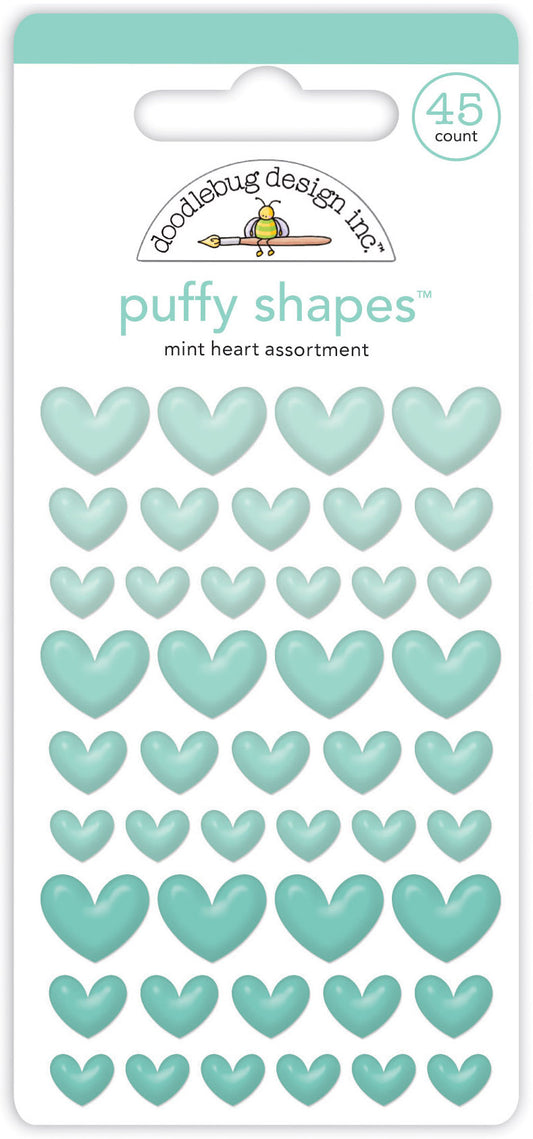 Blue Jean Heart Puffy Shapes Stickers – Country Croppers