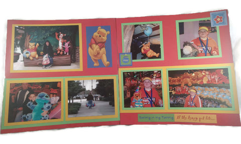 Winnie the Pooh Scrapbook Layout