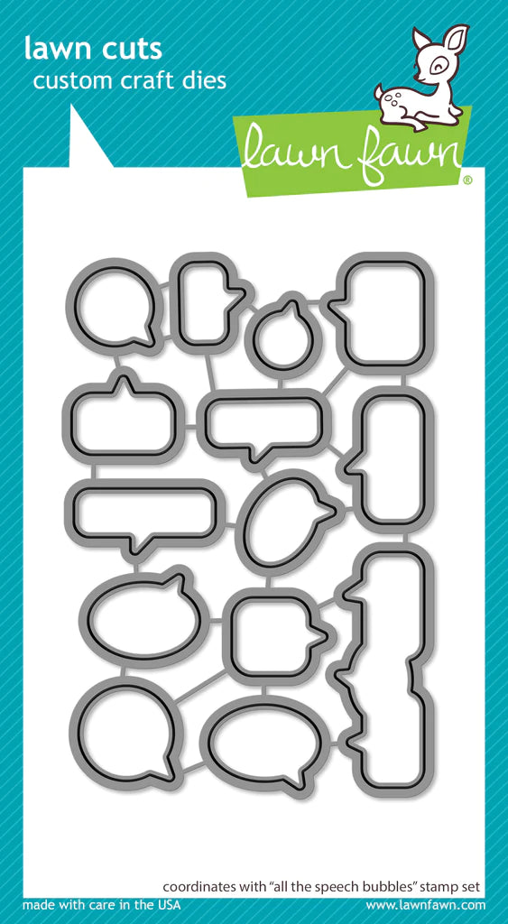 Lawn Fawn All the Speech Bubbles Die Set