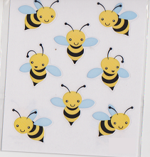 Bumblebee Bee Stickers & Ribbon Embellishment Set – Country Croppers