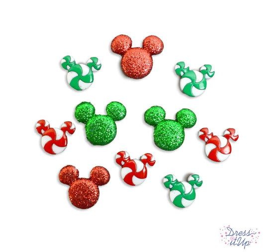 Mickey Mouse Glitter Colored Heads Disney Character Button Embellishme –  Country Croppers