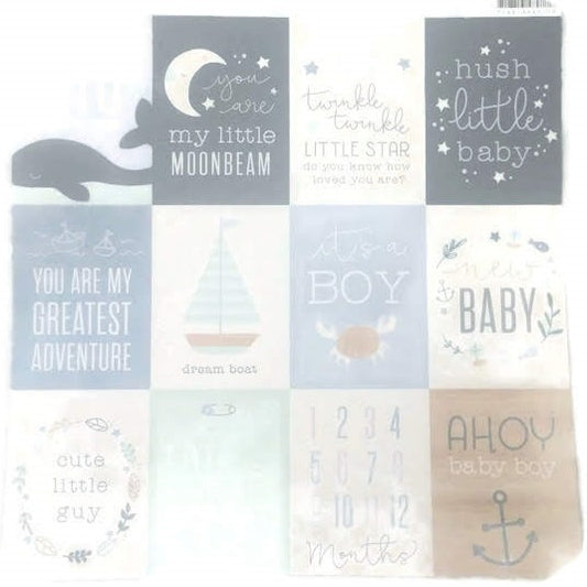 Scrapbook Customs Baby Boy 12 x 12 Paper Pack