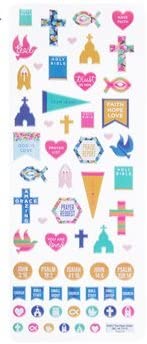 Faith Silver Foil Word Phrase Stickers