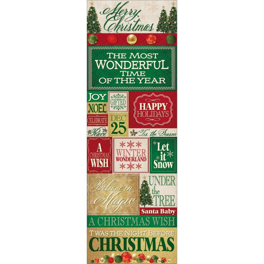 Country Christmas Cardstock Stickers 12X12-Combo - 11958037150