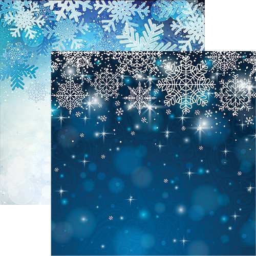 Blue Christmas Winter Snowflake Backgrounds – Your Paper Stash