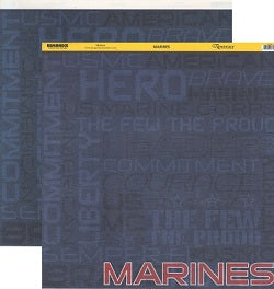 Marines 12x12 Scrapbooking Paper and Stickers Set - by Reminisce