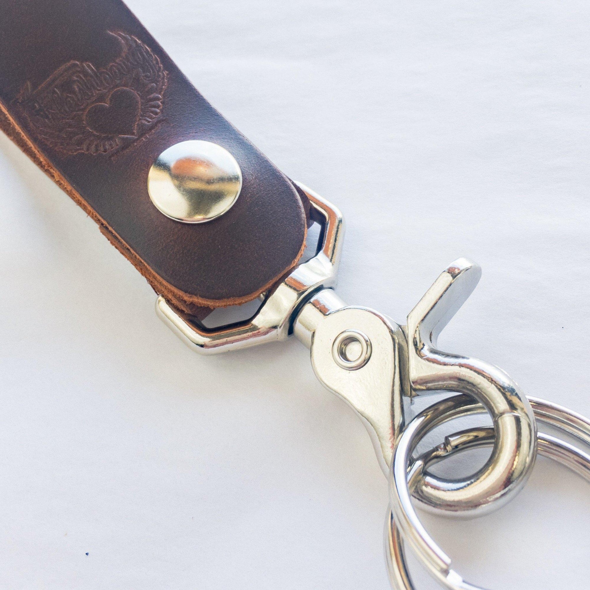 Handmade Leather Key Chain - Flashbang Boutique