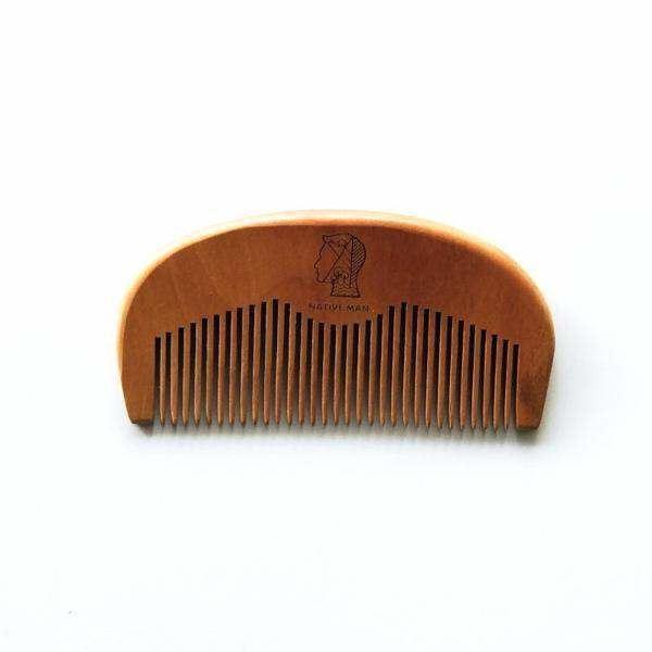 mens wooden hair comb