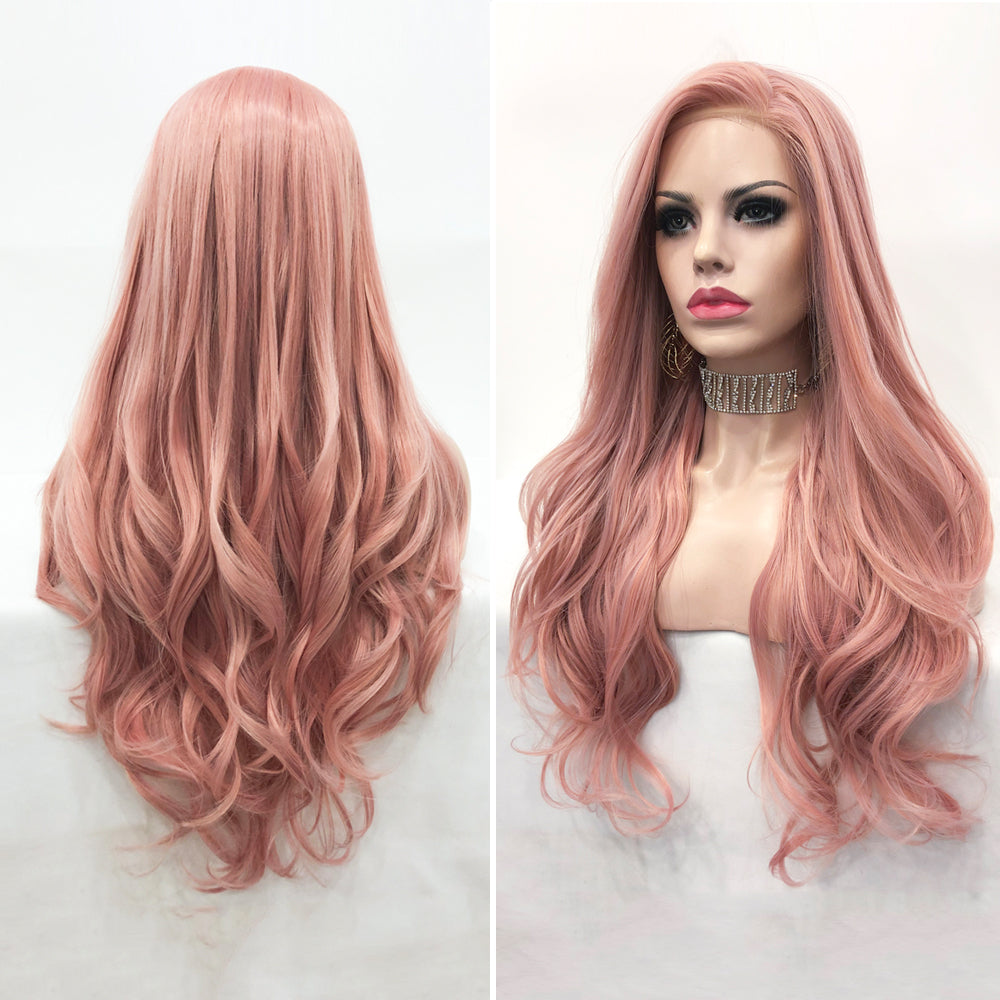 peach colored wig