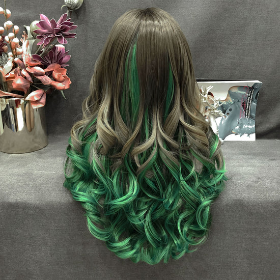 brown to green ombre