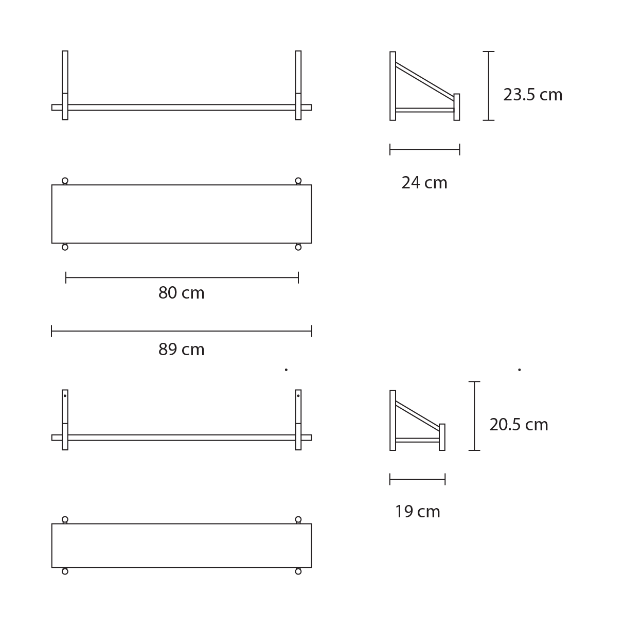 John Eadon MIMA shelving dimensions