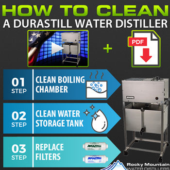 how to clean a durastill water distiller