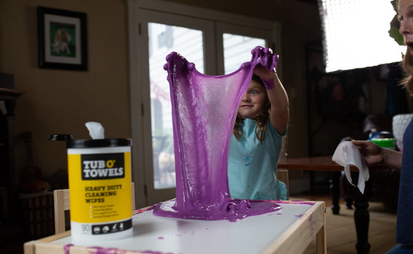 Cleaning Up Messes: Sticky Hands for Kids - Toddler Approved