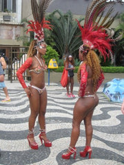 Samba Dancers, Costumes, Carnival, Thong, Rio, Samba Girls, Headdress, Copacabana, Zona Sul
