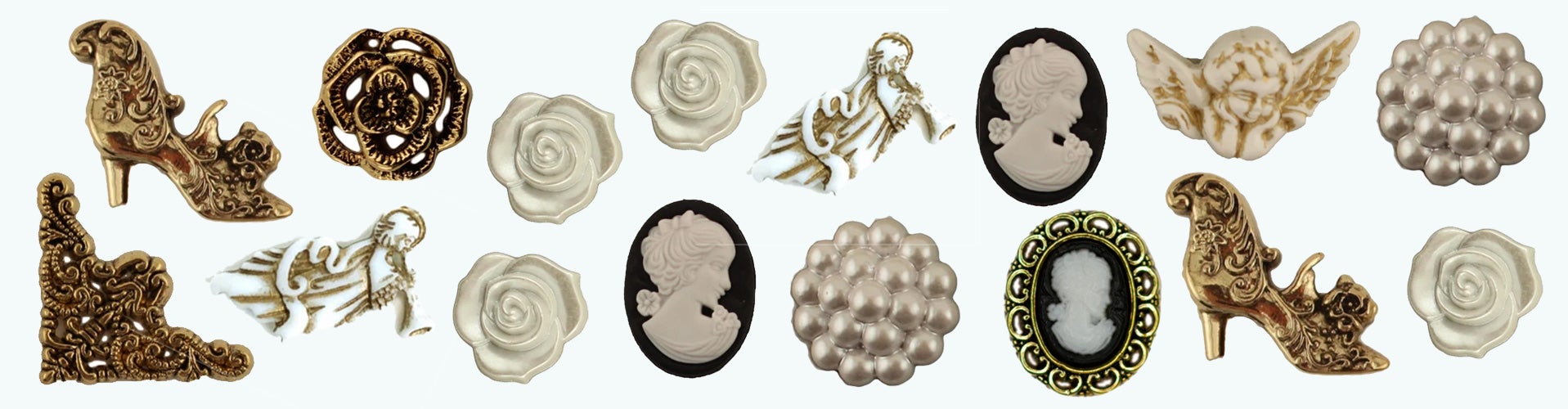 Victorian Single Bulk Buttons | Buttons Galore and More