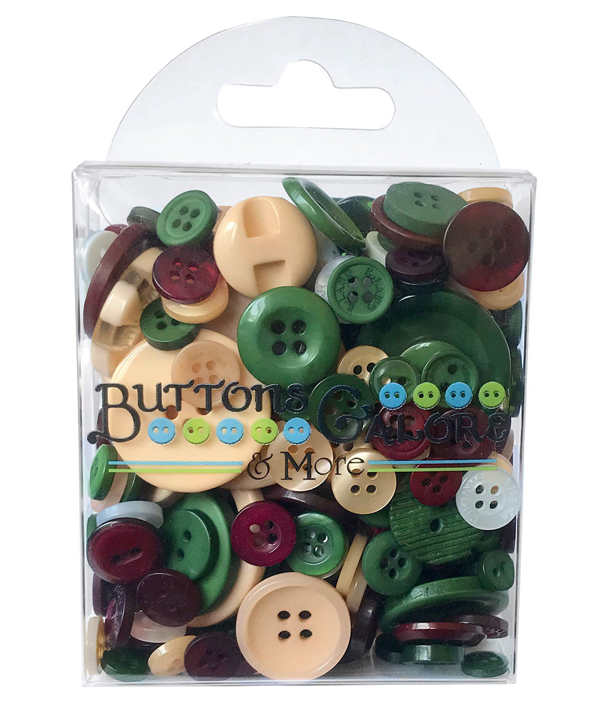 Blumenthal Ombre Round 2 - Hole Buttons - Ombre Olive Green - Sewing Supplies - Buttons