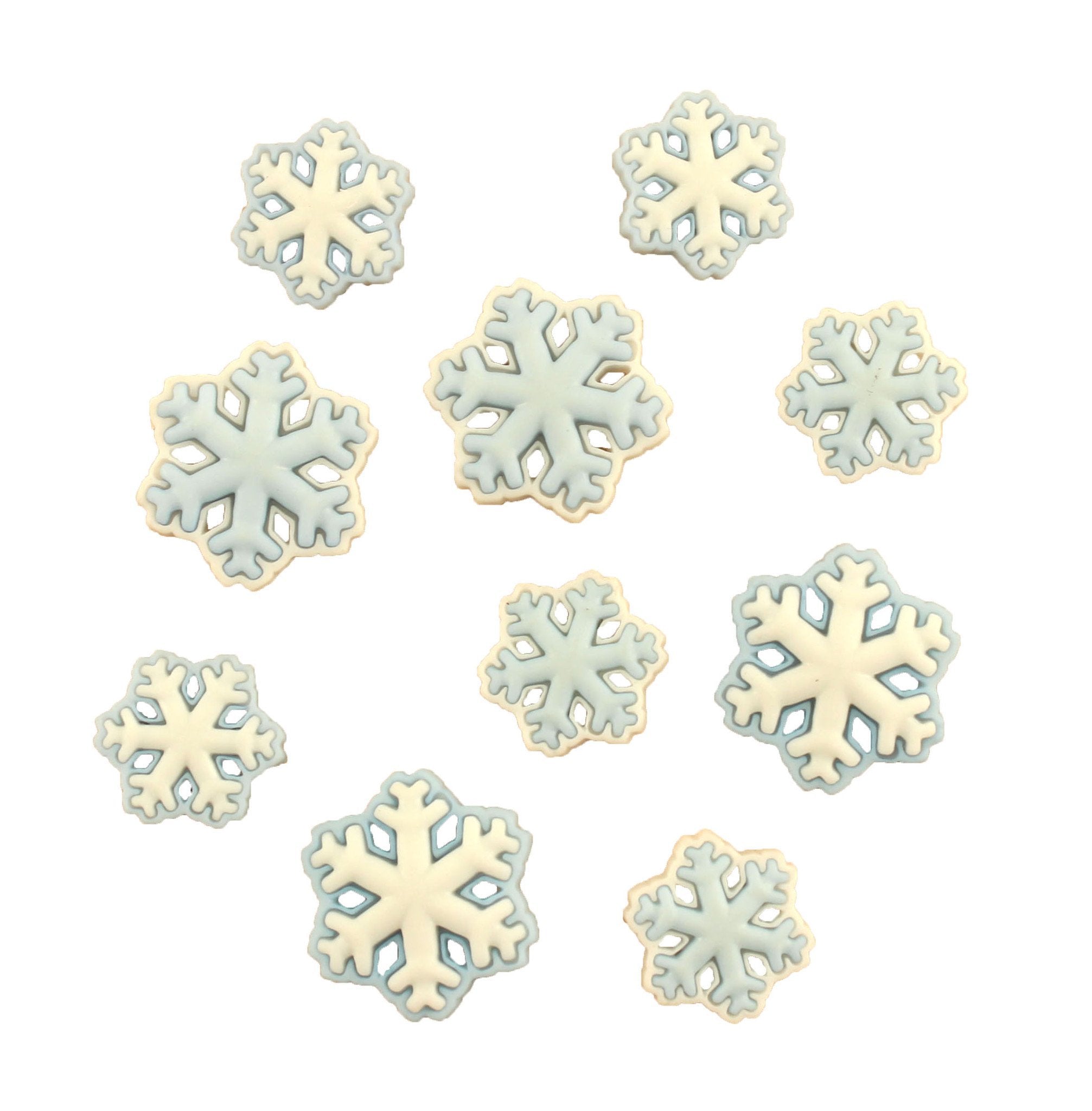 ceramic Snowflake Buttons (set of 6 ) – Port City Art