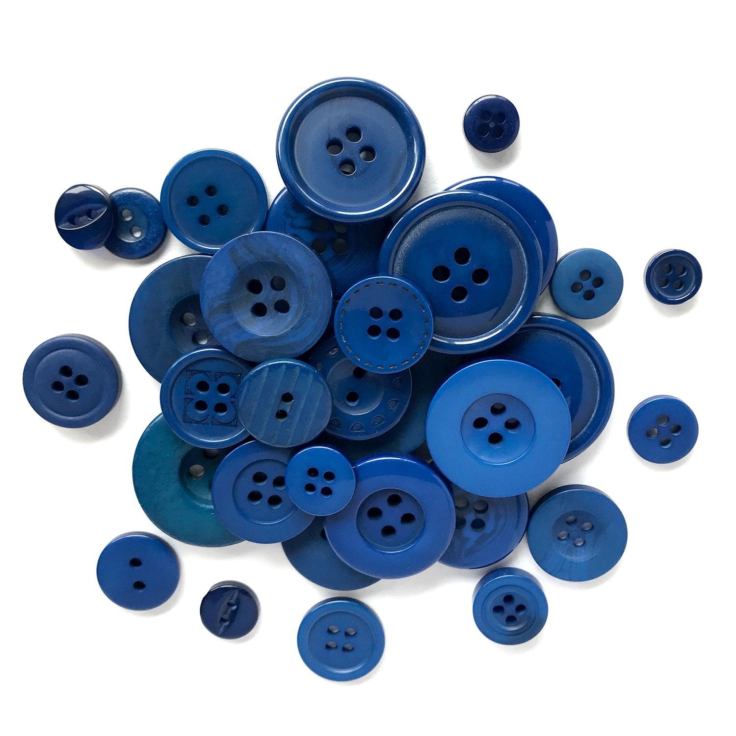 Buttons Galore Button Bonanza .5lb Assorted Buttons-nav, Blue