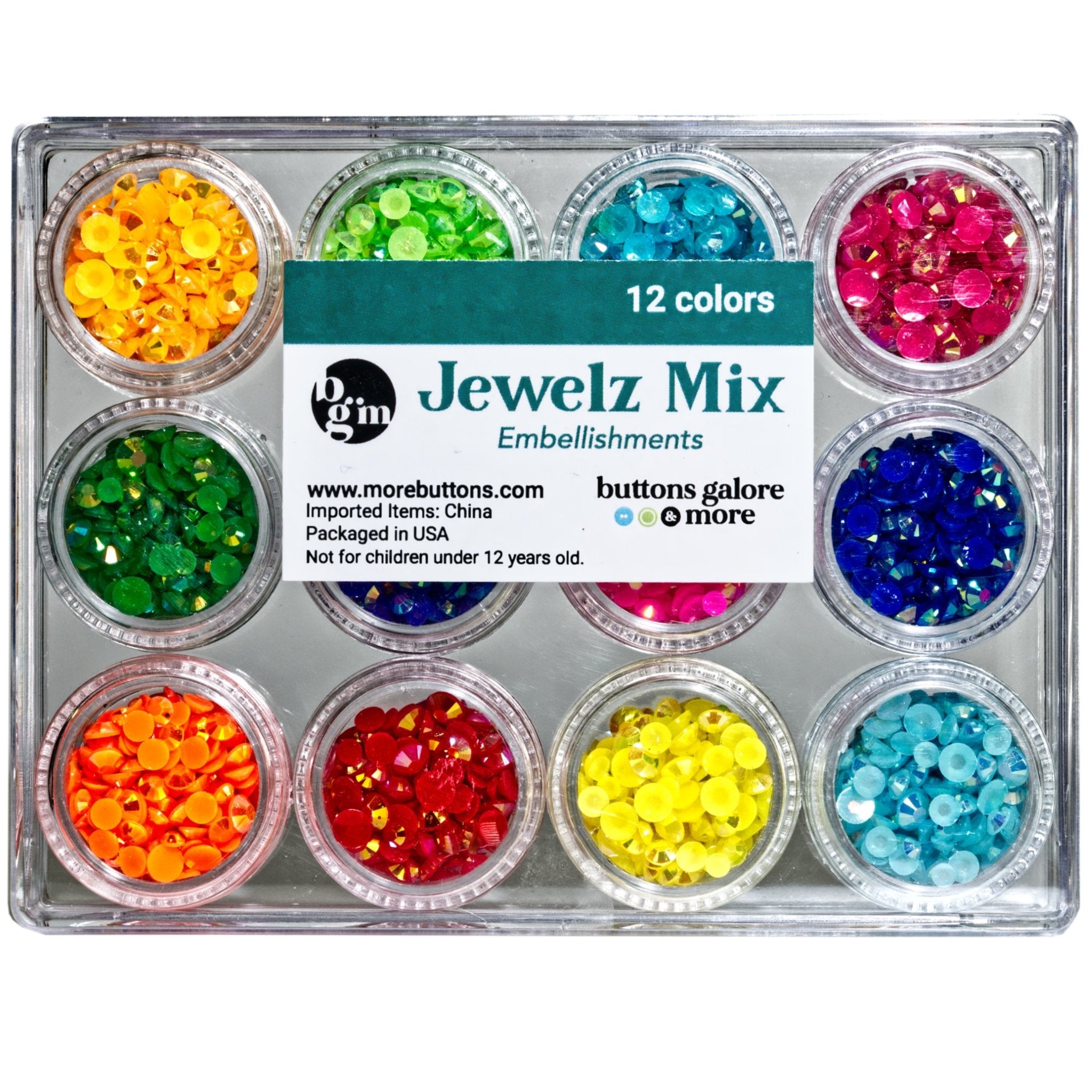 Buttons Galore & More Bright Bulk Sequins in Pinwheel Box Buttons