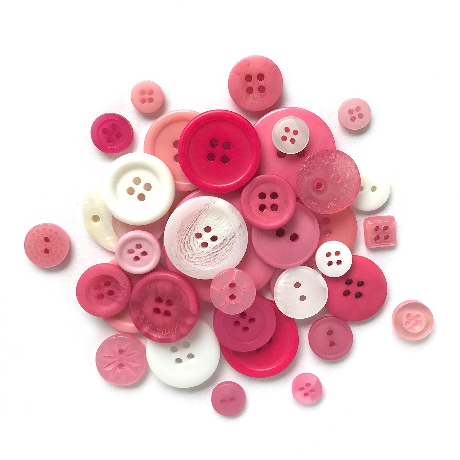 Medium Pink Button Fish Eye Design Sewing Buttons 3/4 Inch Buttons, 6  Plastic Sew Through - Yahoo Shopping