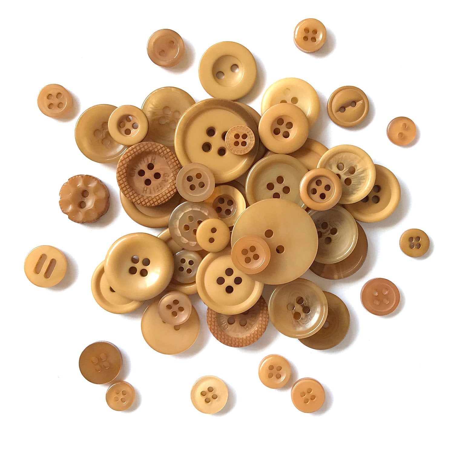 Tan Bulk Buttons for Sewing and Button Crafts, Buttons Galore & More