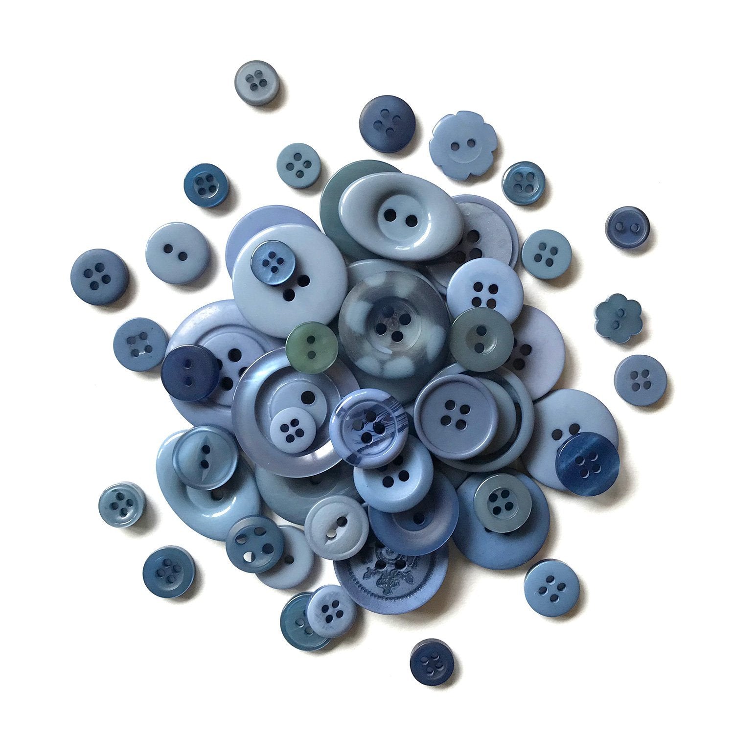 Navy Blue Leather Buttons (Quantity 2) – A N A G R A S S I A