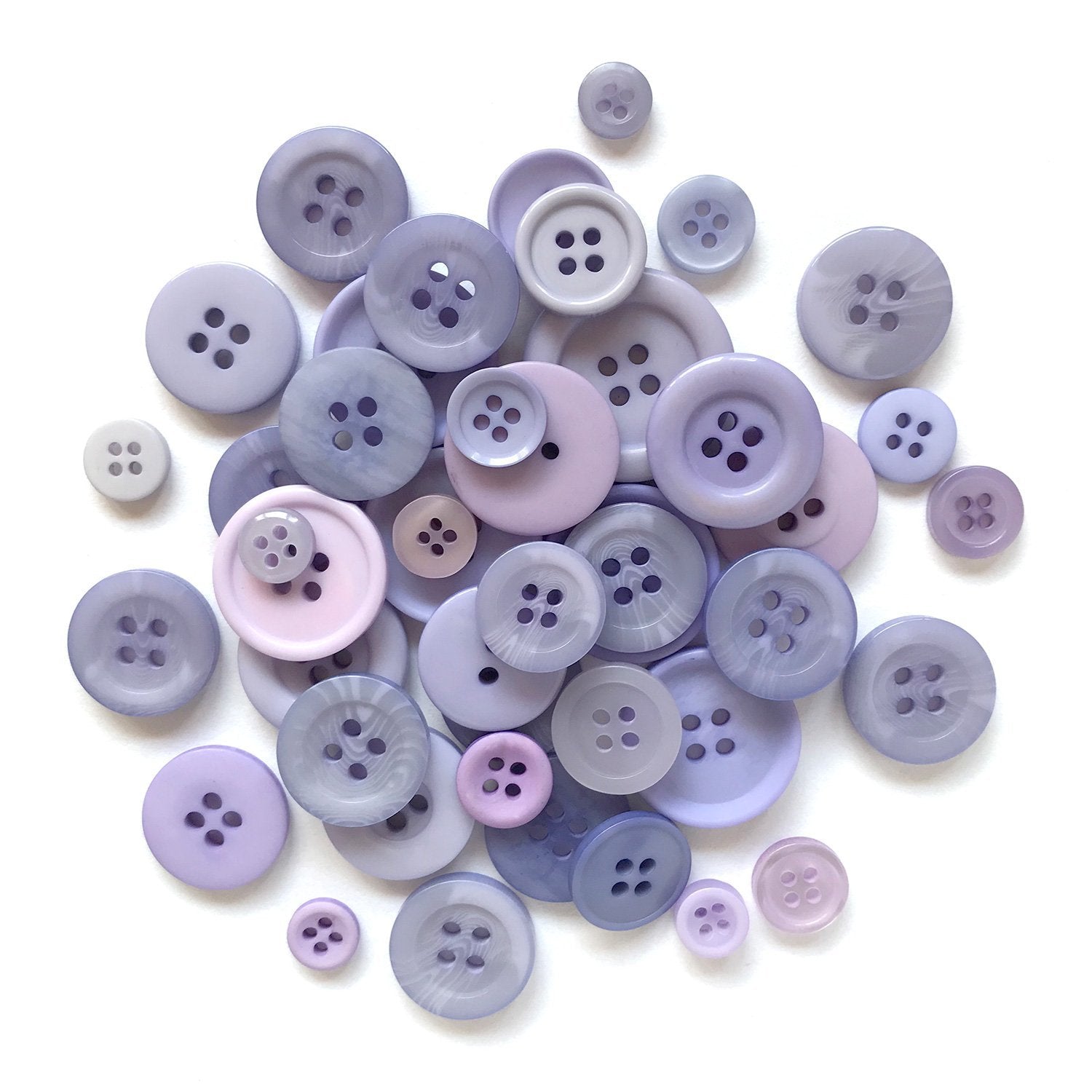  Greentime 1400-1500 Pcs Purple Buttons for Crafts Assorted Size  for Sewing DIY Crafts Decoration-Pink