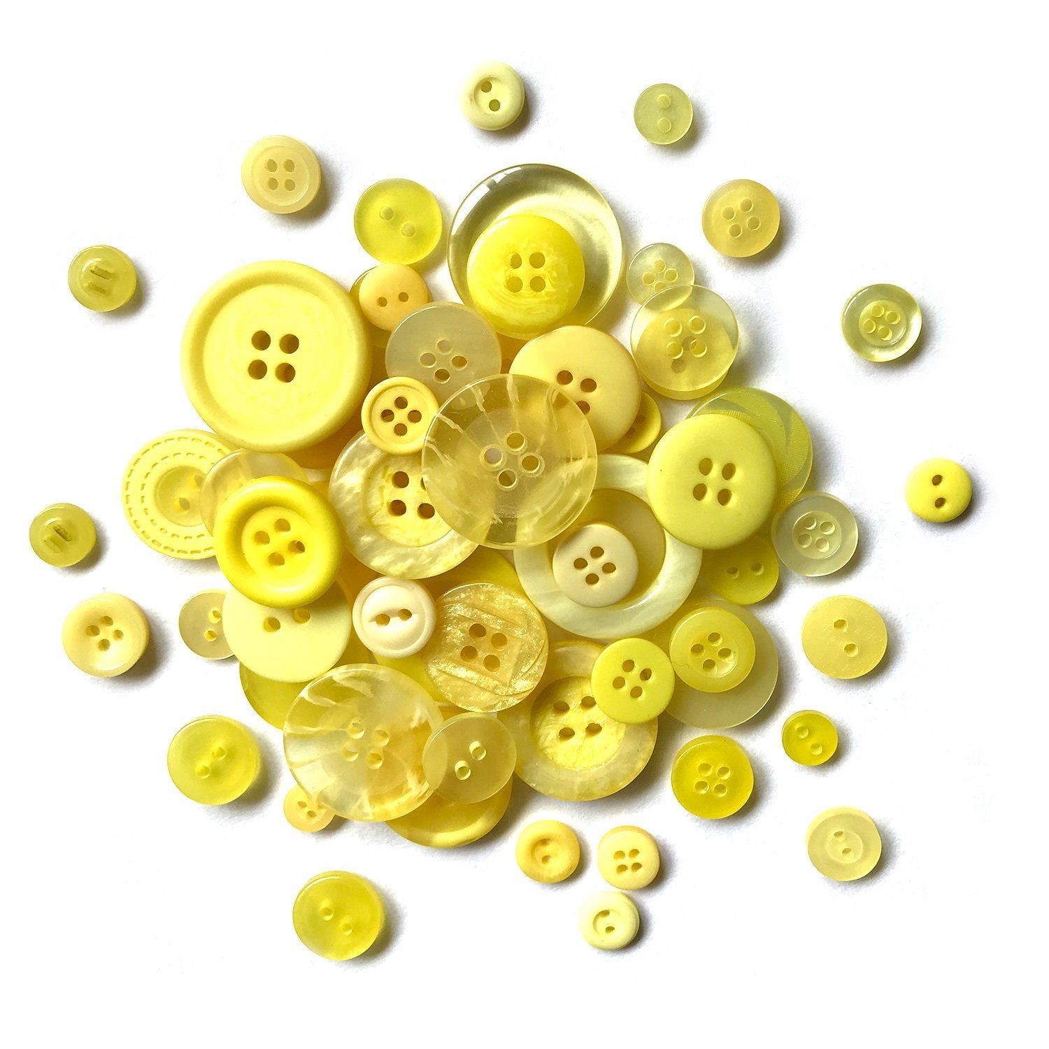 Yellow Bulk Buttons for Sewing & Button Crafts, Buttons Galore & More