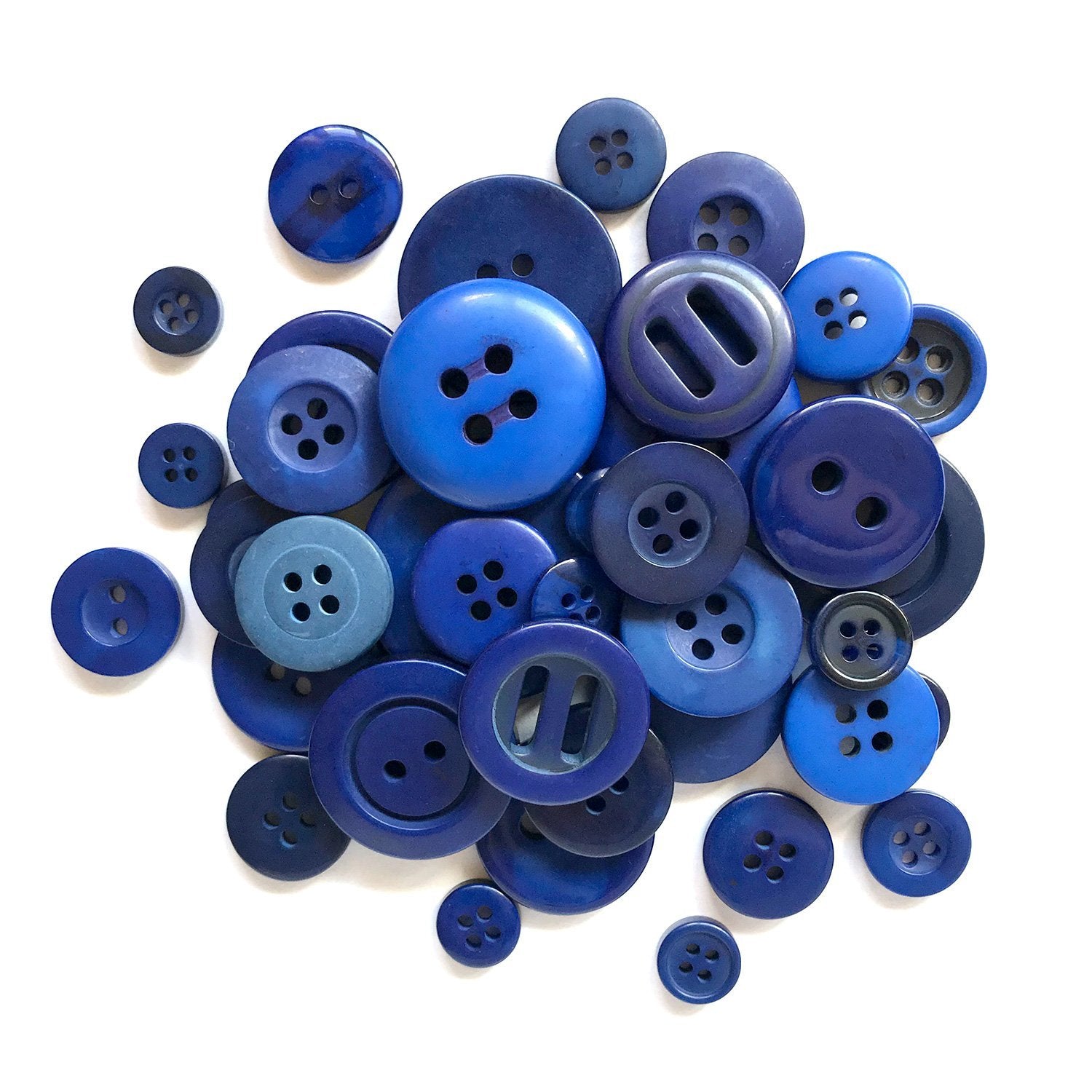 Red, white & blue Buttons for Crafts Sewing Scrapbooks and Quilts